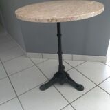 Table guéridon de bistrot marbre 1950