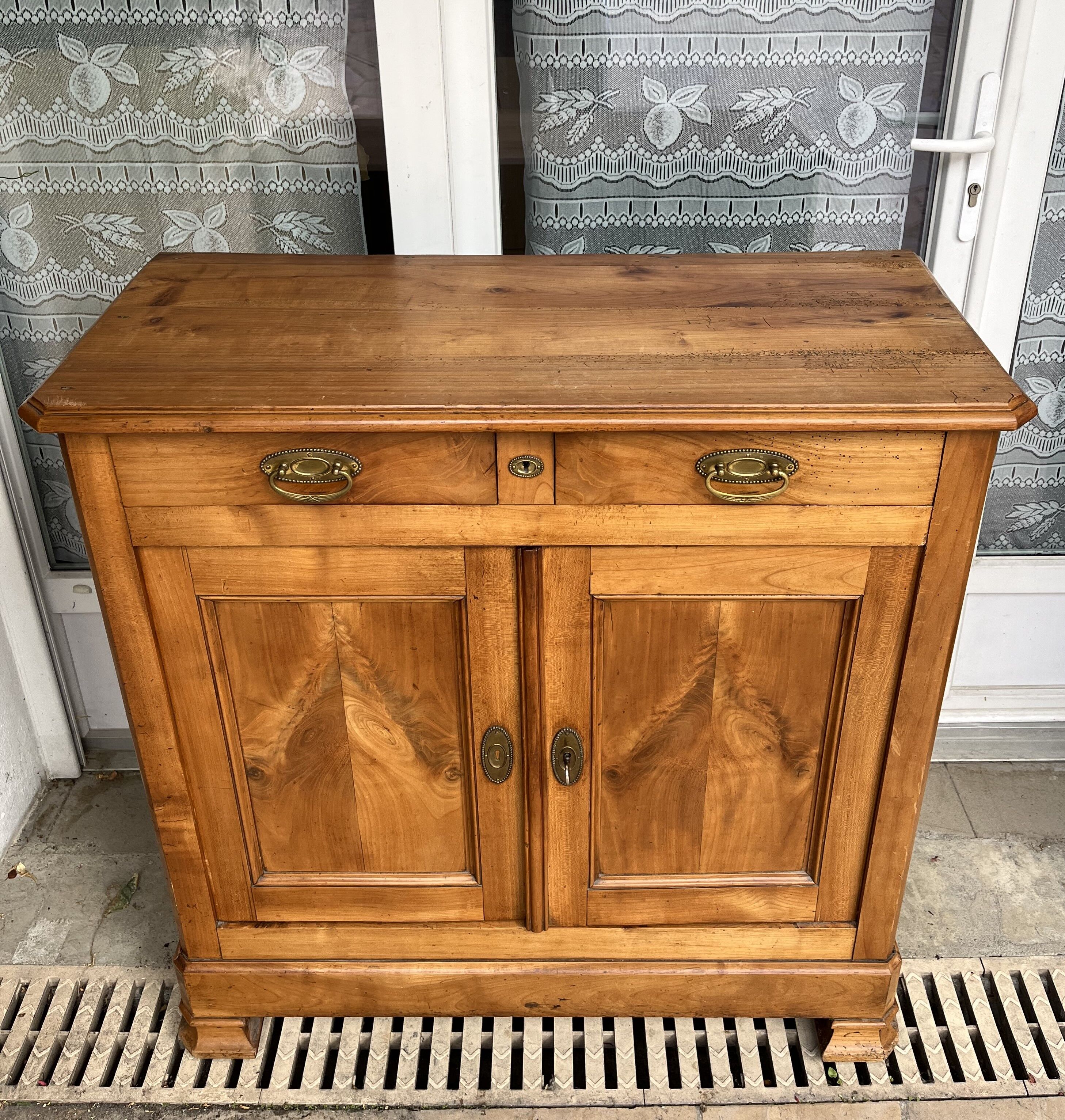 Antique sideboard two doors and two drawers