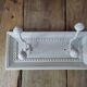 Coat rack wood patiné 2 hooks in metal deco vintage