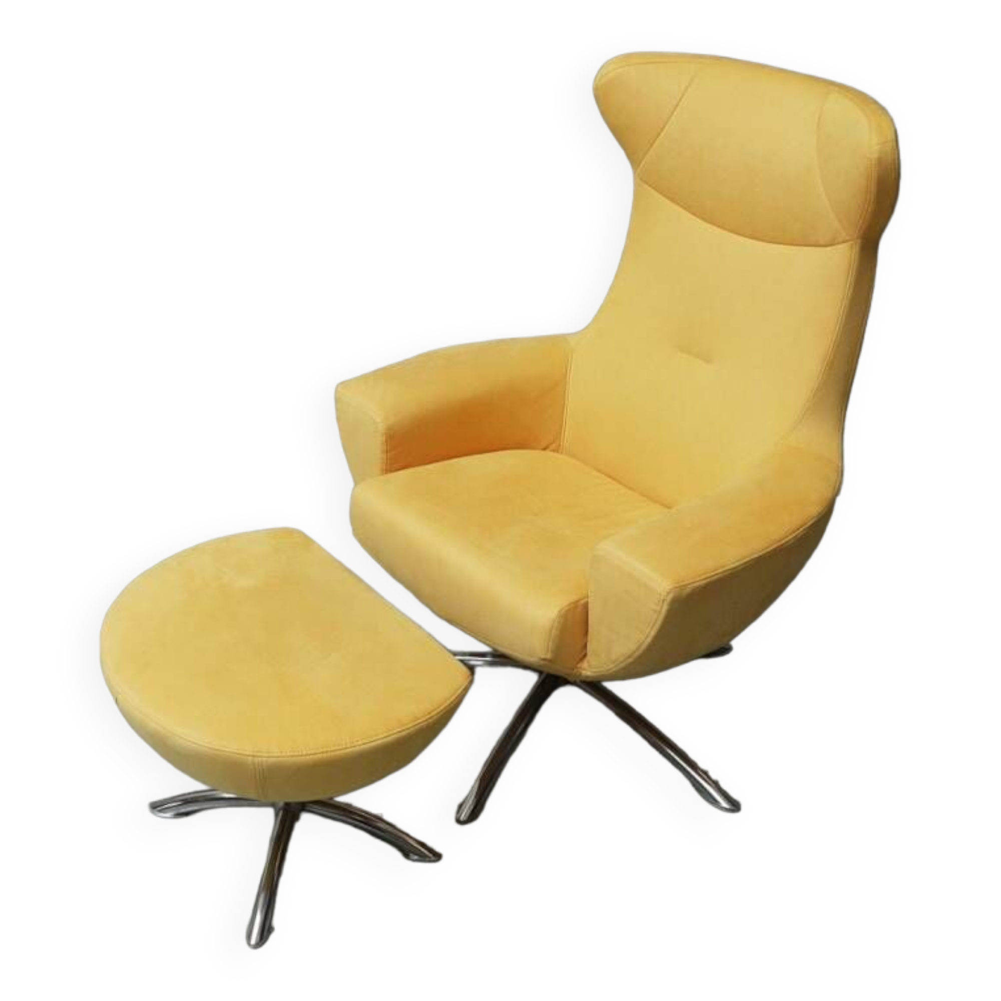 Balou armchair and footrest