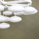 Impressive cloud chandelier mid-century modern of Volksgarten Milchhalle Vienna