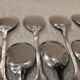 10 silver-plated metal ice scoops, silversmith Saglier Frères, gadroons