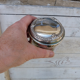 Old silver metal box hallmark AT