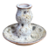 Bougeoir en céramique, écume de mer, Vallauris