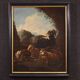 Peinture de paysage bucolique raffinée du XVIIe siècle