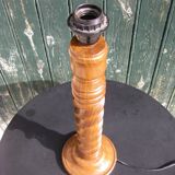 Vintage wooden twist lamp foot