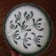 Dessert plate Terre de Fer model "Gui" signed Badonviller Art Deco