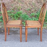 Art Deco oak chandy chairs 1930