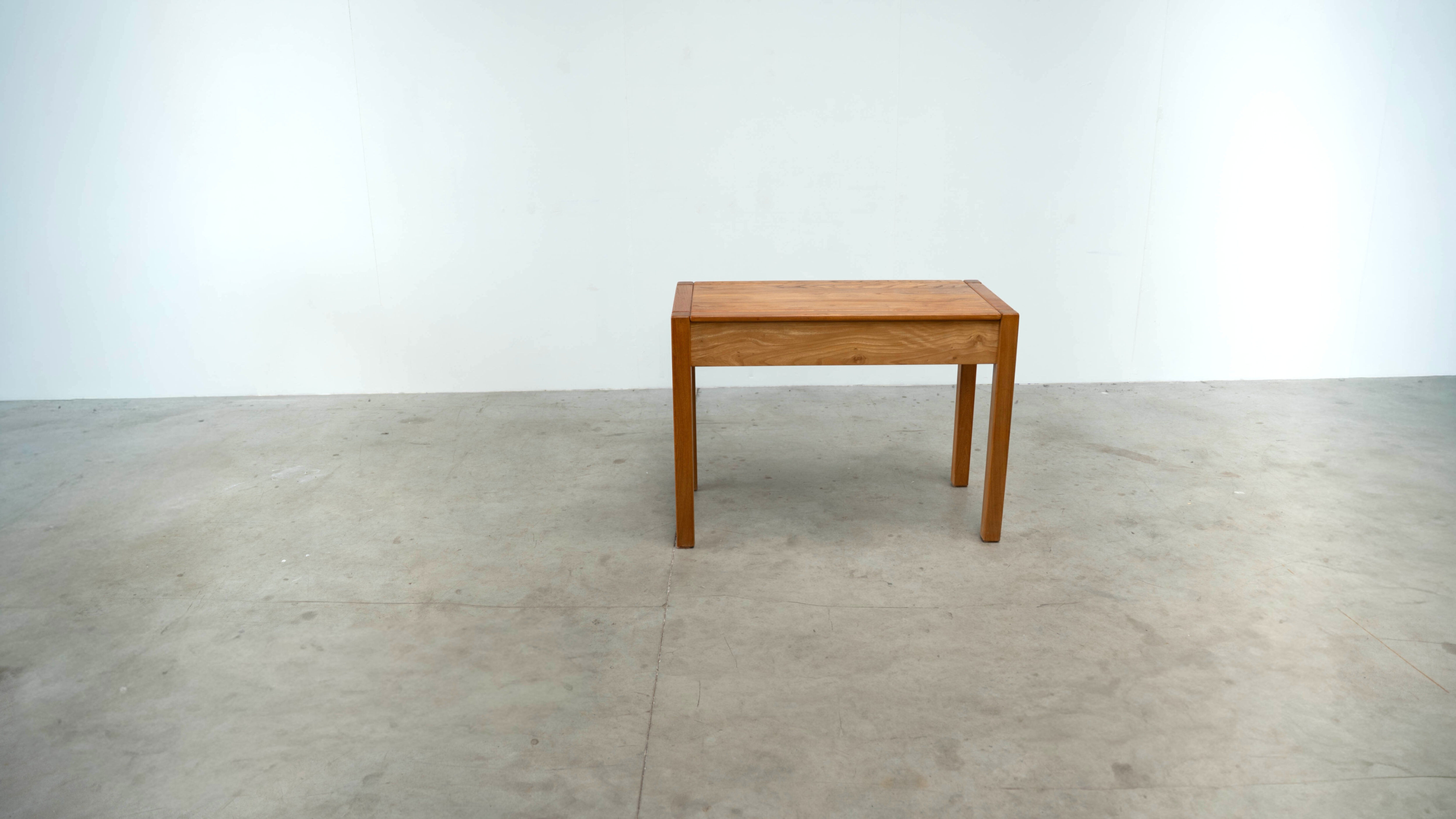 Solid elm desk by Roland Haeusler for Maison Regain