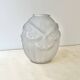 Antique Art Deco vase in moulded pressed glass signed Verçais Schneider.