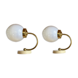 Brass wall light 1960s