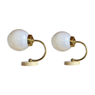 Brass wall light 1960s