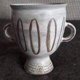 Vintage signed ceramic vase Vallauris