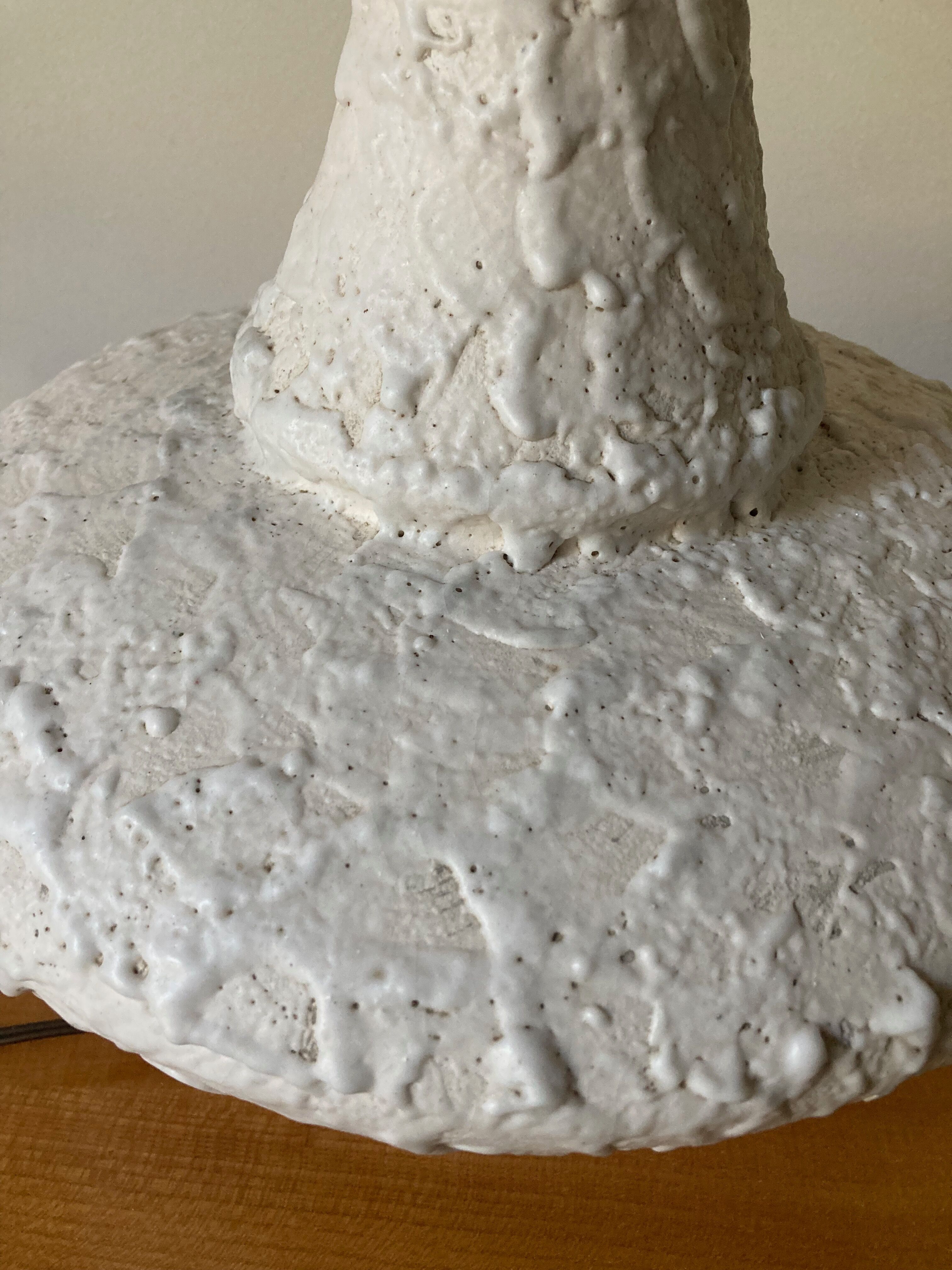 Large vintage ceramic lamp foot 50s