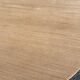 Table à manger scandinave ronde extensible décapée en teck brut 1950