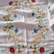 Old embroidered tablecloth