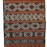 Vintage Moroccan Hanbel Rug - Handcrafted 1979 in Wool with Geometric Patterns 98x195cm