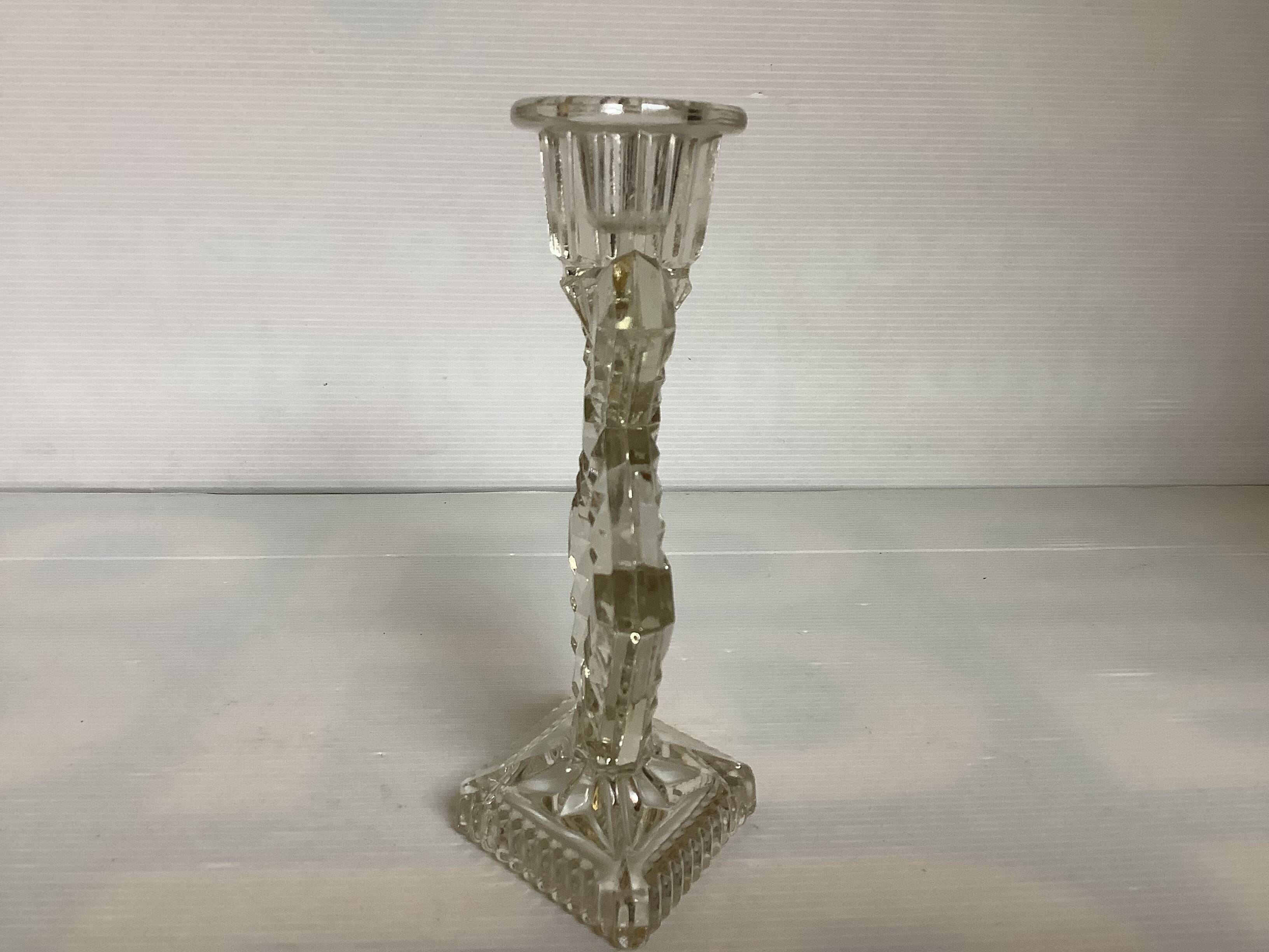 Art Deco geometric candle holder
