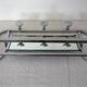 Chrome metal wall coat rack 1930s France