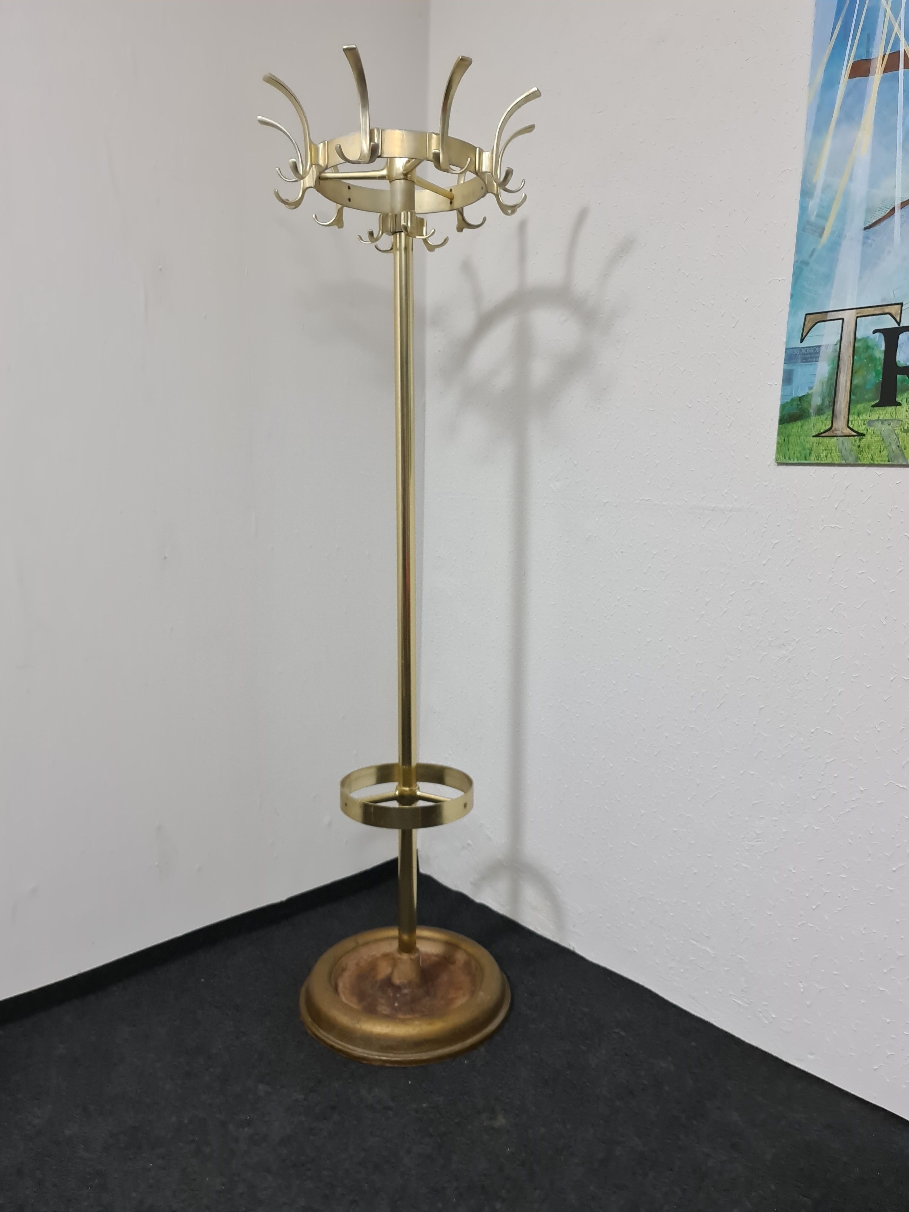Vintage metal coat rack