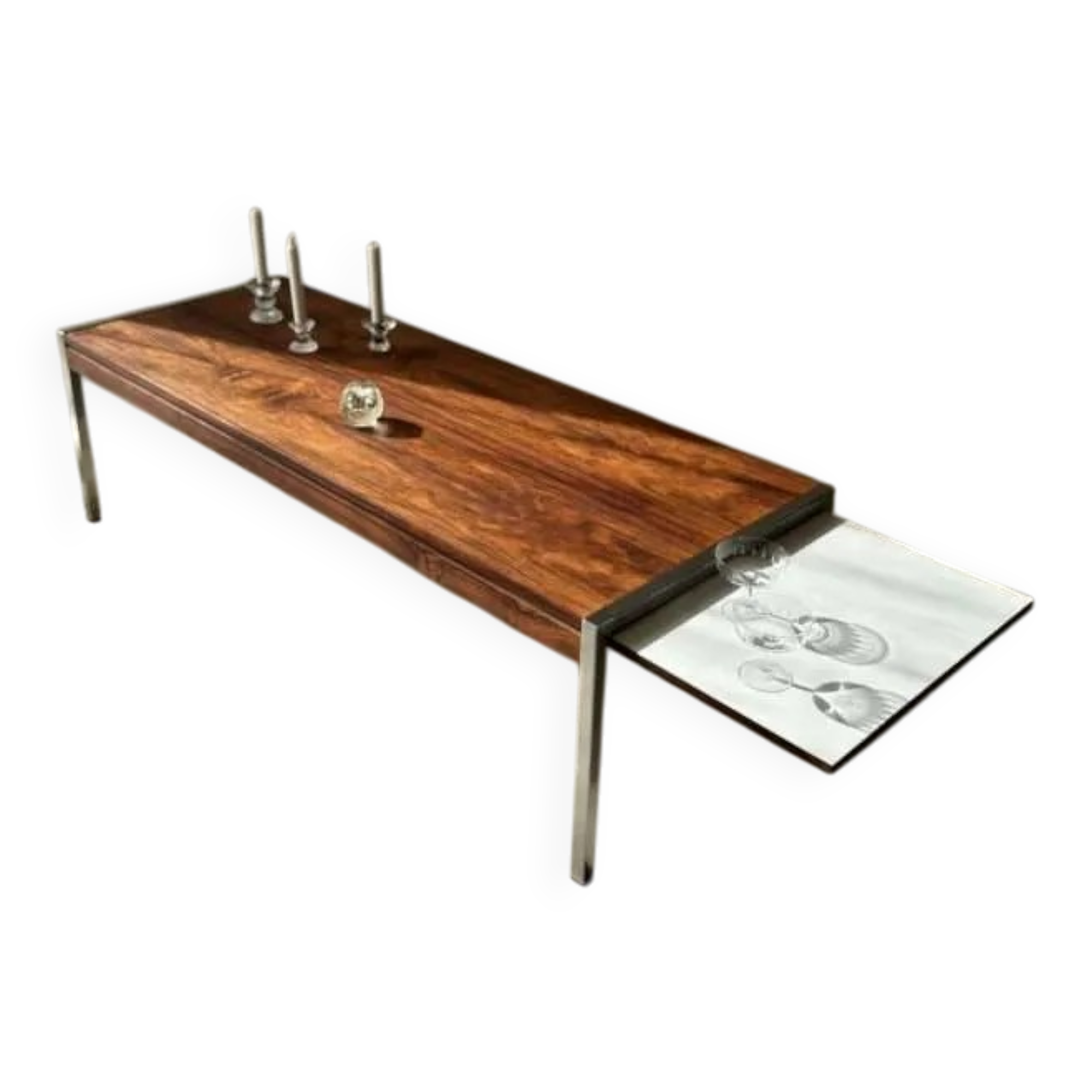 Vintage Dutch Design coffee table by Topform, rosewood, 1960s.