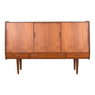 Mid-Century Danish Teak Highboard, 1960s.