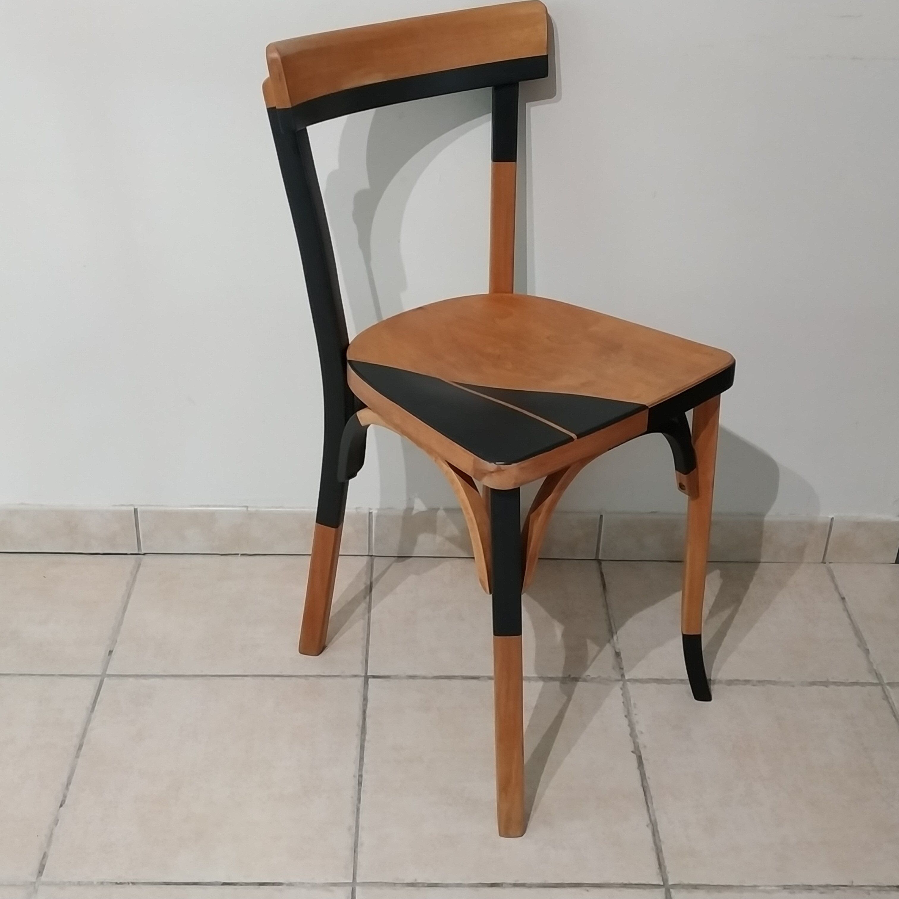 Mismatched bistro chairs