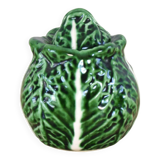 Vintage Ceramic Bordallo Pinheiro Cabbage Salt Shaker, Portugal 60s