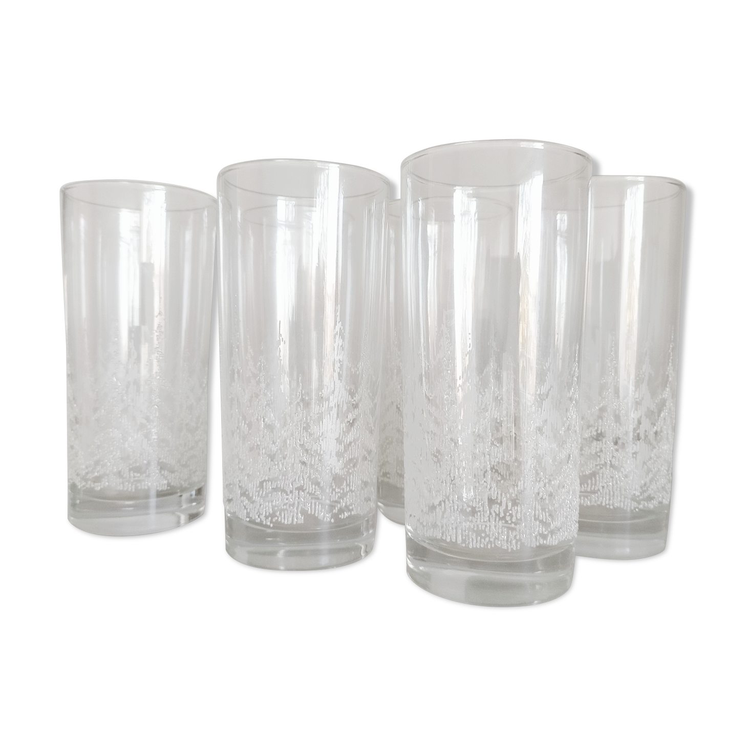 Lot de six verre à eau