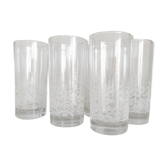 Lot of six water glass