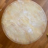 Alabaster pedestal table
