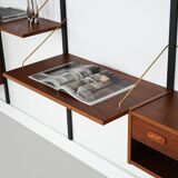 Teak system bookcase, Danish design, 1960s, production: Denmark