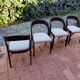 BAUMANN Suite de 4 chaises Gondole vintage 1970