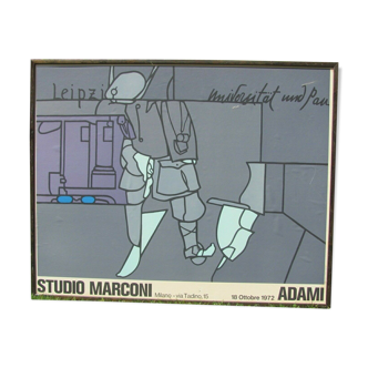 Adami - Universitat und Pan - Studio Marconi - Milan - 1972