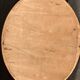 Grand miroir ovale en bois doré