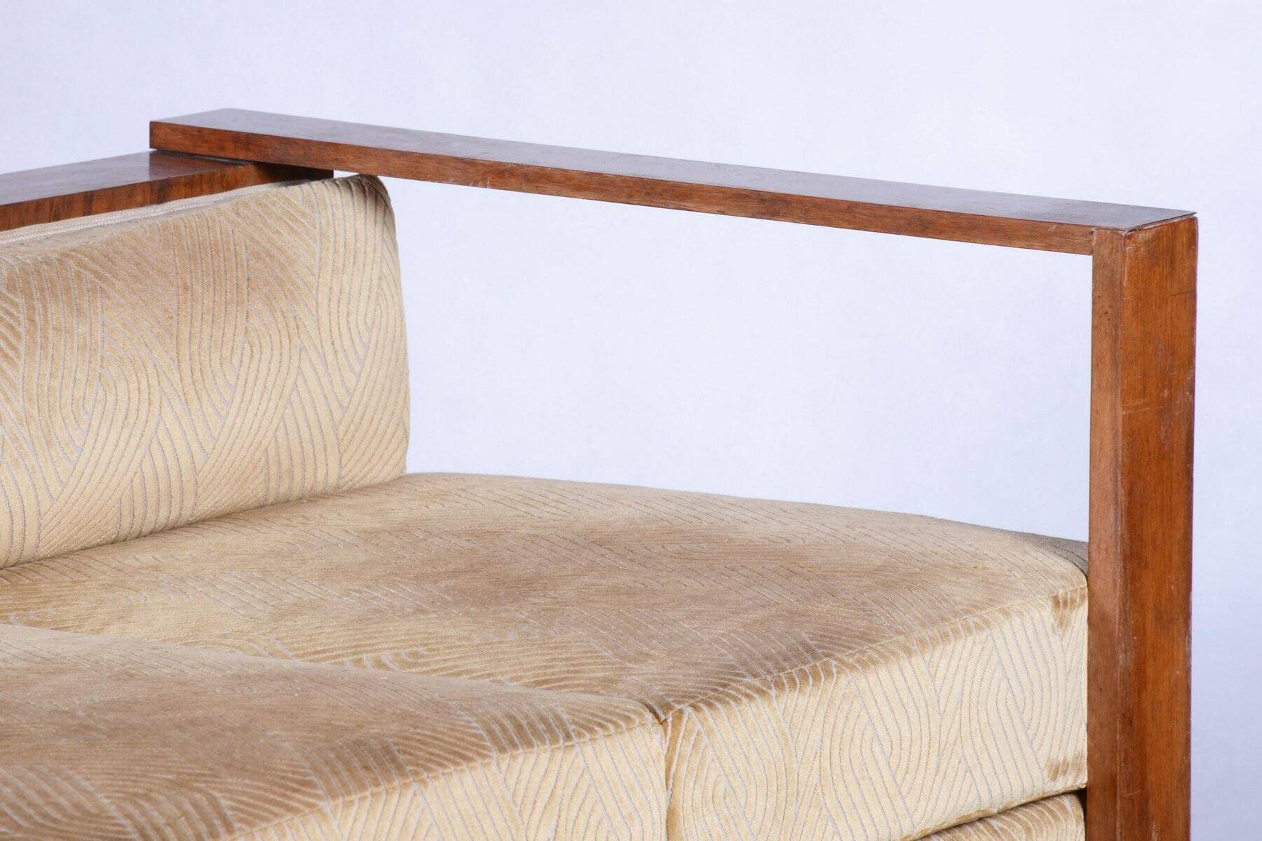 Art Deco Rosewood Seating Set with Coffee Table, France, 1920s, Set of 5