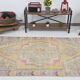 Tapis turc jaune oriental, 137x211cm