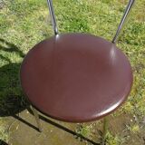 Pair of chairs in brown skaï 70s