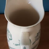 Gien earthenware pitcher