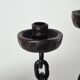 Vintage brutalist chain decor candleholder spain