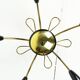 1950s sputnik spider CEILING LAMP brass stilnovo ära mid century