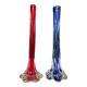 Pair of vintage Muarno glass paste soliflore vases