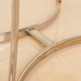 Italian octagonal metal dining table 70's