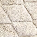 Moroccan berber carpet blessed ouarain ecru with diamond patterns engraved 304x204cm