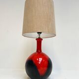 Spherical ceramic lamp in West Germany style, 1960s