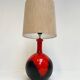 Spherical ceramic lamp in West Germany style, 1960s