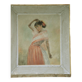 Tableau portrait de femme gitane