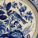 Assiette decorative ancienne Delft blauw