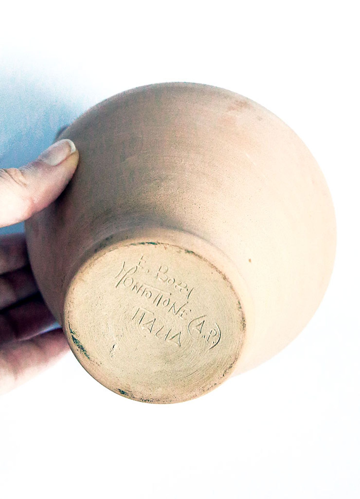Bozzy family jug in Montottone, Italy