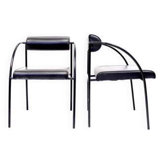 Pair of vienna armchairs by rodney kinsman 1980